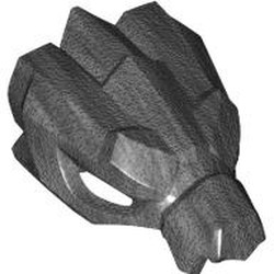 LEGO part 5975 Creature Body Part, Dragon, Head in Titanium Metallic / Pearl Titanium