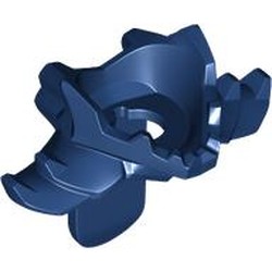 LEGO part 5977 Minifig Neckwear Armour with Dragon Jaw in Earth Blue/ Dark Blue