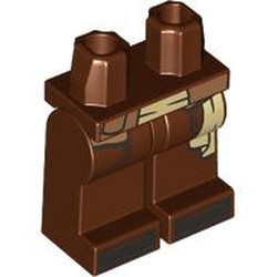 LEGO part 970c19pr0009 Hips and Reddish Brown Legs with print in Reddish Brown