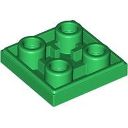 LEGO part 11203 Tile Special 2 x 2 Inverted in Dark Green/ Green
