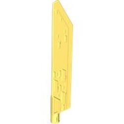 LEGO part 65184 Large Figure Weapon Sword, Blade with Bar, Single Edge in Cool Yellow/ Bright Light Yellow