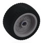 Wheel 18 x 12 with Pin Hole and Stud with Black Tyre and Bright Light Blue Axle