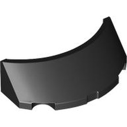 LEGO part 81911 Windscreen 2 x 4 Half Dome in Black