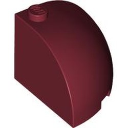 LEGO part 88293 Brick Round Corner 3 x 3 x 2 Dome Top in Dark Red