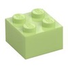 Yellowish Green Brick 2 x 2