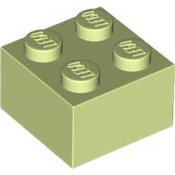 LEGO part 3003 Brick 2 x 2 in Spring Yellowish Green/ Yellowish Green