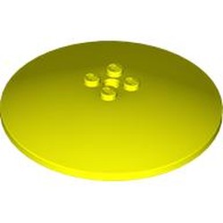 LEGO part 3961 Dish 8 x 8 Inverted [Radar], Solid Studs, Rounded Anti-stud Underside in Vibrant Yellow