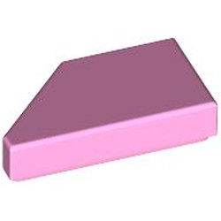 LEGO part 5092 Tile 1 x 2 with Stud Notch Right in Light Purple/ Bright Pink