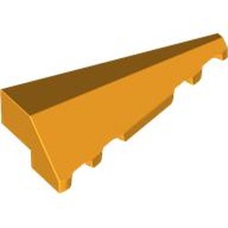 LEGO part 3505 Wedge Sloped 2 x 5 Right in Flame Yellowish Orange/ Bright Light Orange