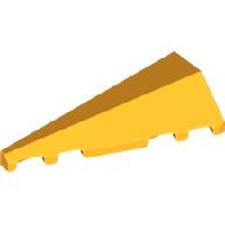 LEGO part 3504 Wedge Sloped 2 x 5 Left in Flame Yellowish Orange/ Bright Light Orange