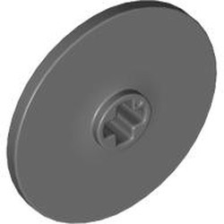 LEGO part 2723 Technic Disc 3 x 3 in Dark Stone Grey / Dark Bluish Gray