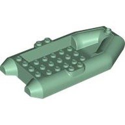 LEGO part 78611 Boat / Rubber Raft / Dinghy 6 x 12 in Sand Green