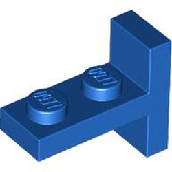 LEGO part 4585 Bracket 1 x 2 with 1 x 2 Vertical Studs in Bright Blue/ Blue