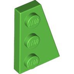 LEGO part 43722 Wedge Plate 3 x 2 Right in Bright Green