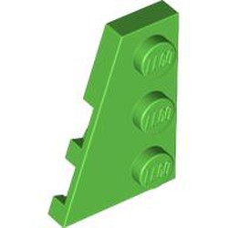 LEGO part 43723 Wedge Plate 3 x 2 Left in Bright Green