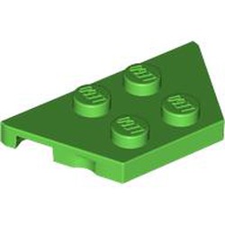 LEGO part 51739 Wedge Plate 2 x 4 in Bright Green