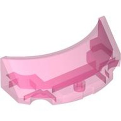 LEGO part 81911 Windscreen 2 x 4 Half Dome in Transparent Medium Reddish Violet/ Trans-Dark Pink