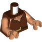 Torso, Open Shirt, Nougat Chest, Black Belt, Gold Belt Buckle print, Nougat Arms and Hands
