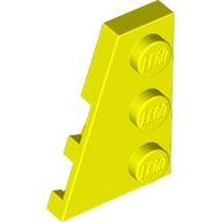 LEGO part 43723 Wedge Plate 3 x 2 Left in Vibrant Yellow