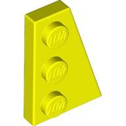 LEGO part 43722 Wedge Plate 3 x 2 Right in Vibrant Yellow