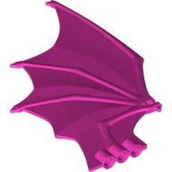 LEGO part 5973 Creature Body Part, Dragon, Wing Large in Bright Purple/ Dark Pink
