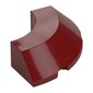 Brick Round Corner 4 x 4 x 1 with Bottom Cut Outs, No Studs, Flat Top