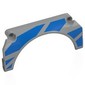 Technic Panel Car Mudguard Arched 11 x 5 x 2 with Blue Stripes (Left) print