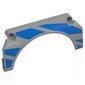 Technic Panel Car Mudguard Arched 11 x 5 x 2 with Blue Stripes (Right) print