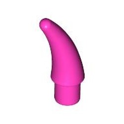 LEGO part 53451 Animal Body Part, Barb / Claw / Tooth / Talon / Horn, Small in Bright Purple/ Dark Pink