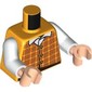 Torso, Dark Red Checkered Shirt, White Collar, Dark Brown Pants print, White Arms, Light Nougat Hands