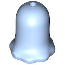 LEGO part 6017 Mini Ghost / Bell-Shaped Flower in Light Royal Blue/ Bright Light Blue