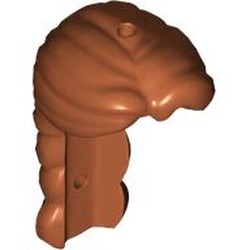 LEGO part 3201 Hair Long, Thick Braid in Dark Orange