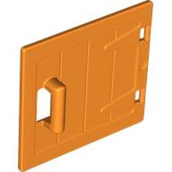 LEGO part 98459 Duplo Door / Lid, Wood Effect in Bright Orange/ Orange