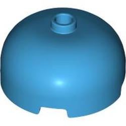 LEGO part 49308 Brick Round 3 x 3 Dome with Center Stud in Dark Azure