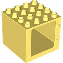 LEGO part 11345 Duplo Building Door Frame 4 x 4 x 3 in Cool Yellow/ Bright Light Yellow