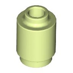 LEGO part 3062b Brick Round 1 x 1 Open Stud in Spring Yellowish Green/ Yellowish Green
