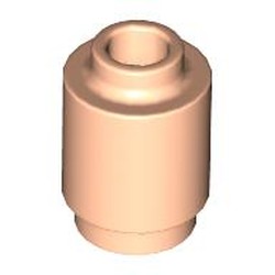 LEGO part 3062b Brick Round 1 x 1 Open Stud in Light Nougat