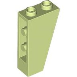 LEGO part 2449 Slope Inverted 75° 2 x 1 x 3 in Spring Yellowish Green/ Yellowish Green