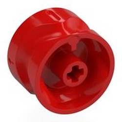 LEGO part 7445 Gear Shifter with Groove, 9 Steps, 1/2/3 Marking in Bright Red/ Red