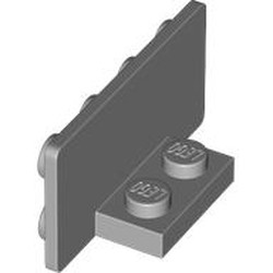 LEGO part 7452 Bracket 1 x 2 - 2 x 4 Inverted in Medium Stone Grey/ Light Bluish Gray