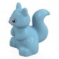 Duplo Animal Squirrel with Coral, Black, and White Eyes Print