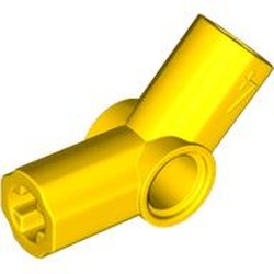 LEGO part 32192 Technic Axle and Pin Connector Angled #4 - 135° in Bright Yellow/ Yellow