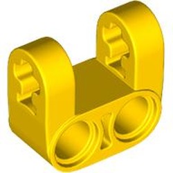 LEGO part 69819 Technic Axle and Pin Connector Perpendicular Double Split [Reinforced] in Bright Yellow/ Yellow
