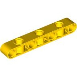 LEGO part 2391 Technic Beam 1 x 7 Thick with Alternating Holes in Bright Yellow/ Yellow