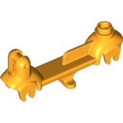 LEGO part 36273 Vehicle Body, Scooter Base in Flame Yellowish Orange/ Bright Light Orange