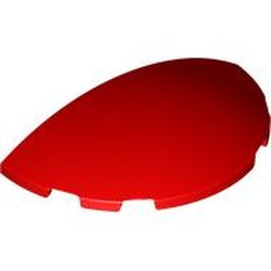 LEGO part 6957 Brick Round 3 x 6 Half Circle in Bright Red/ Red