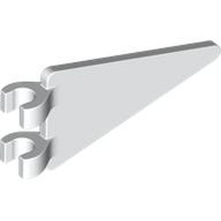 LEGO part 5555 Flag 2 x 4 Triangle in White