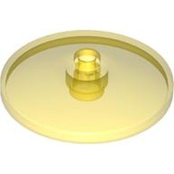 LEGO part 3960 Dish 4 x 4 Inverted [Radar] in Transparent Yellow/ Trans-Yellow