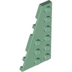 LEGO part 54384 Wedge Plate 6 x 3 Left in Sand Green