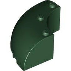 LEGO part 87559 Brick Round Corner 6 x 6 x 2 in Earth Green/ Dark Green